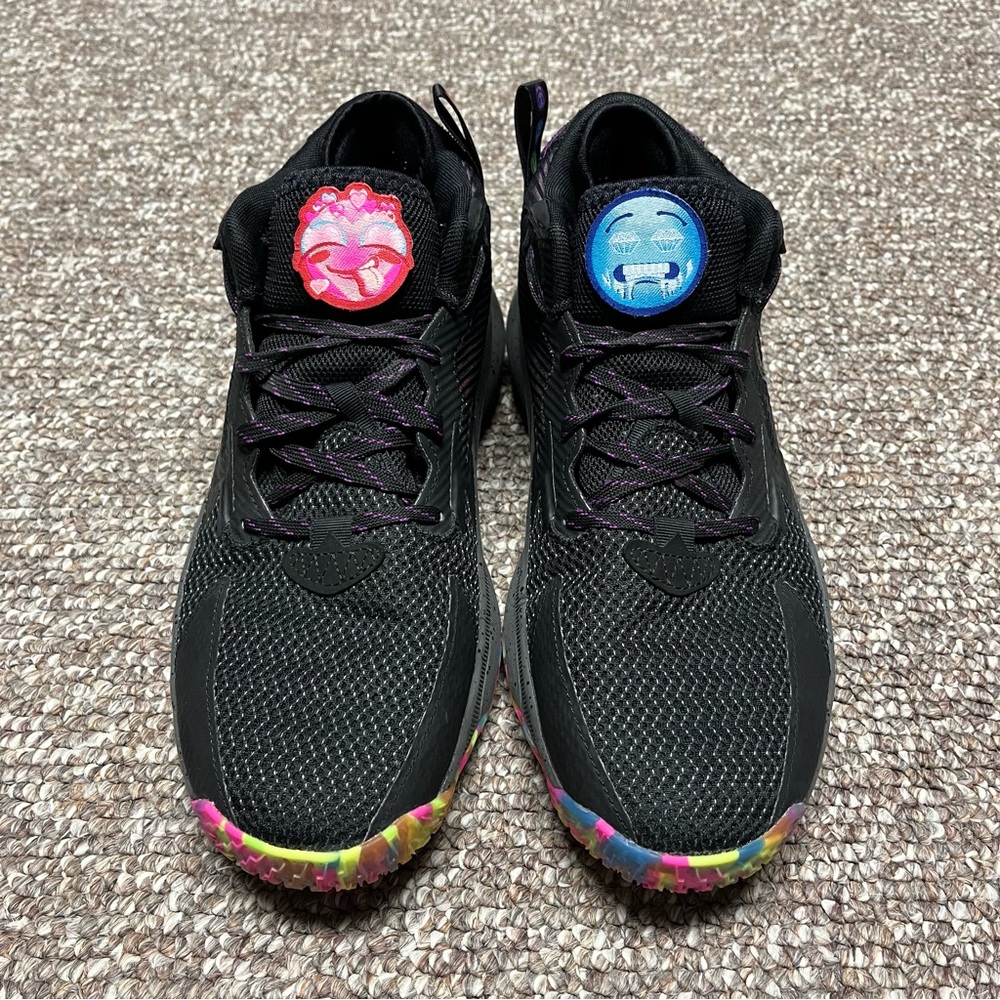 NEW Damian Lillard Big Mood Emoji Rainbow Adidas Basketball Shoes - Men's Size 9